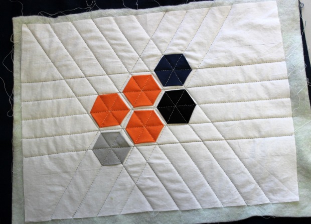 hexagons quilted